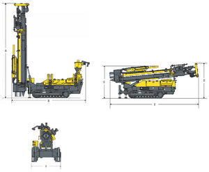 Atlas Copco Underground core drill rig Explorac100