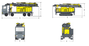 Atlas Copco Underground core drill rig Explorac235