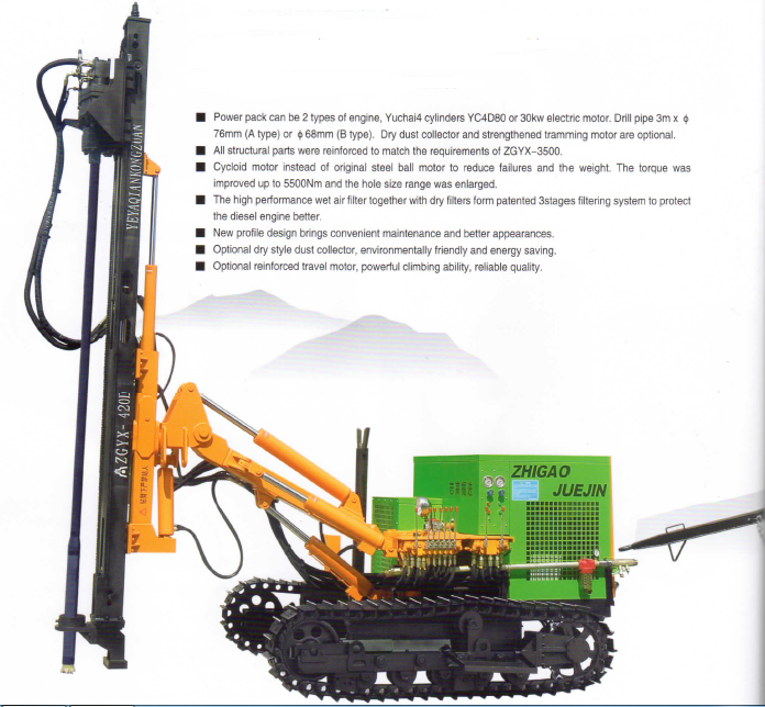 ZGYX-420/410ABD Down The Hole Drill Rig