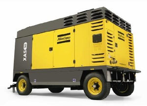 Atlas Copco Size 2: Wagon-mounted, oil-injected, rotary screw portable compressors, 7-25 bar (100-365 psig)