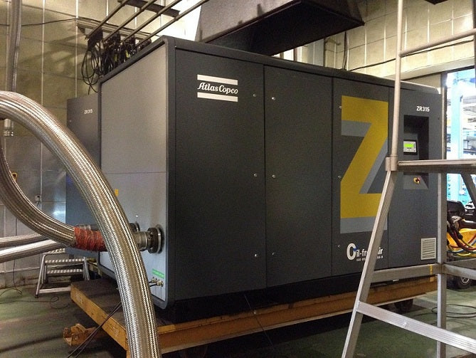 Atlas Copco oil free screw air compressor Z 55-900 (VSD)