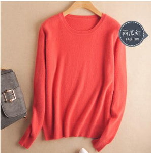 Cashmere cotton Blended Knitted Women Sweaters - Hyshina